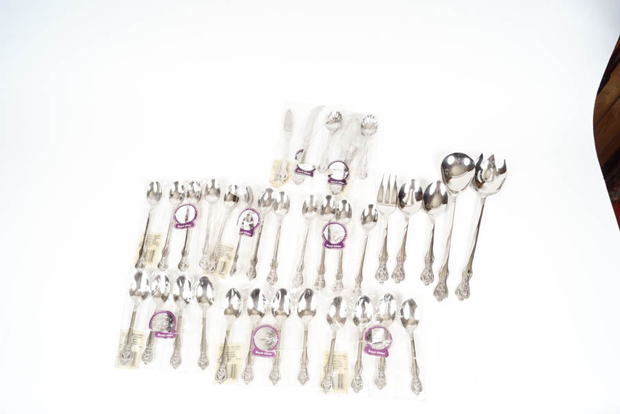 Set of "Heritage Mint" Stainless Flatware