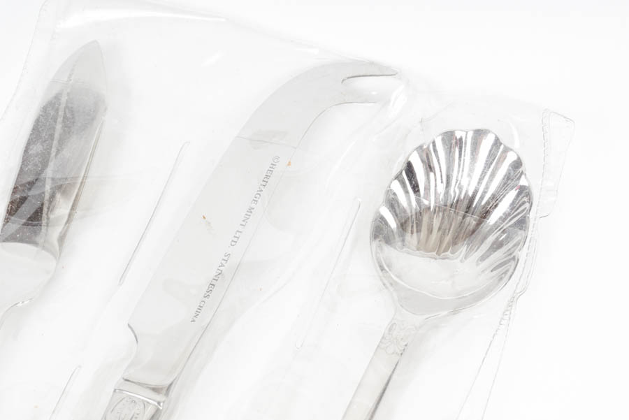 Set of "Heritage Mint" Stainless Flatware