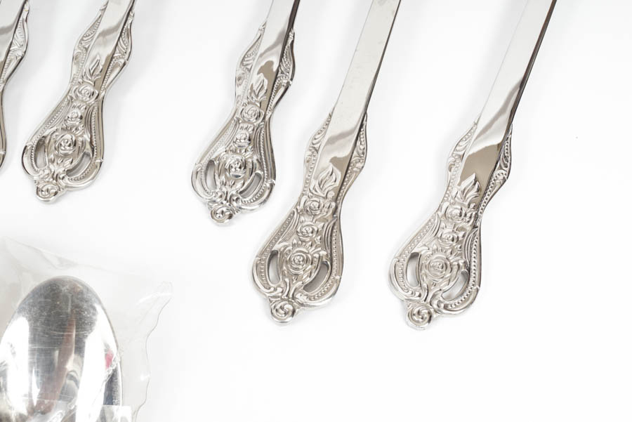 Set of "Heritage Mint" Stainless Flatware