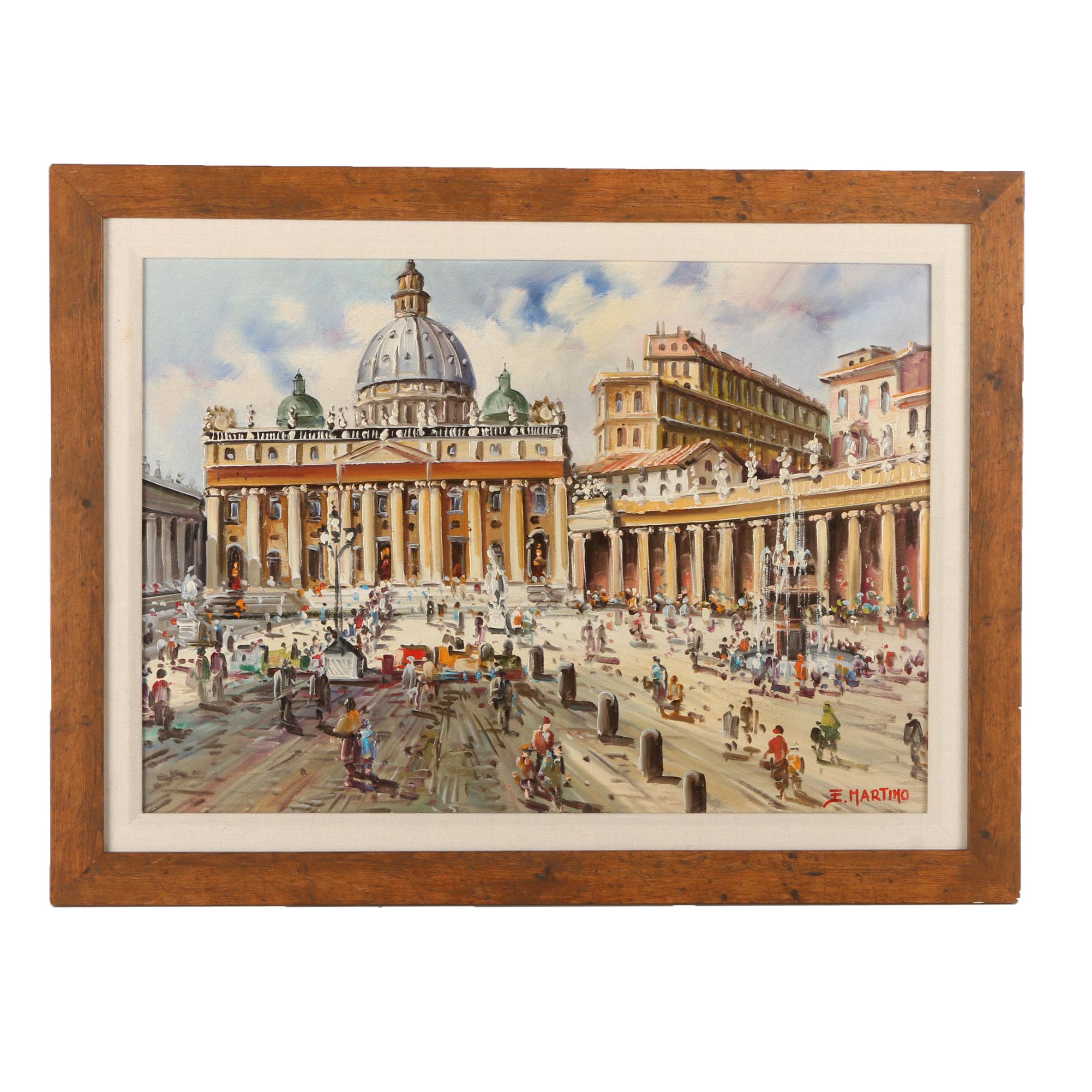 E. Martino Artwork of St. Mark's Square