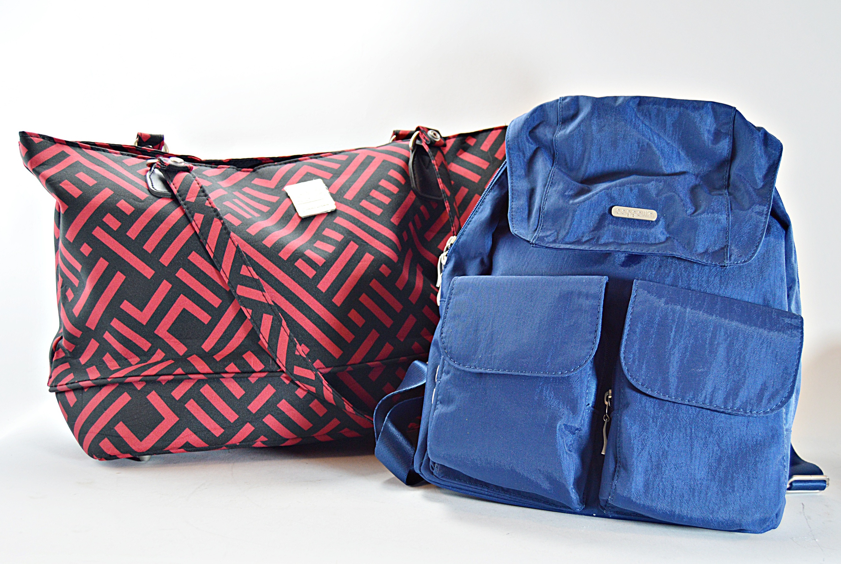 Baggallini Vinyl "Mission" Back Pack and Jenni Chan Duffle