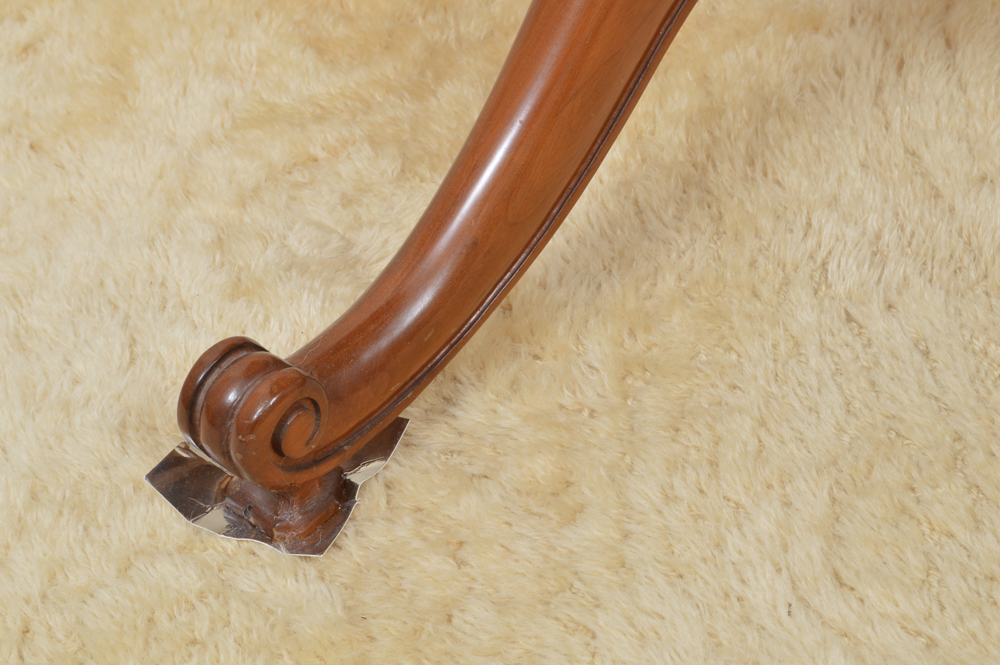 Pink Marble-Topped Drum Table