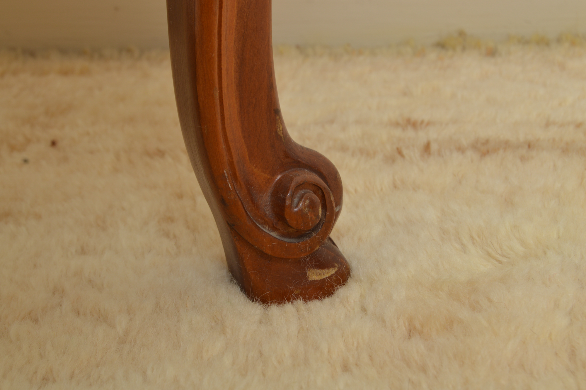 Pink Marble-Topped Coffee Table