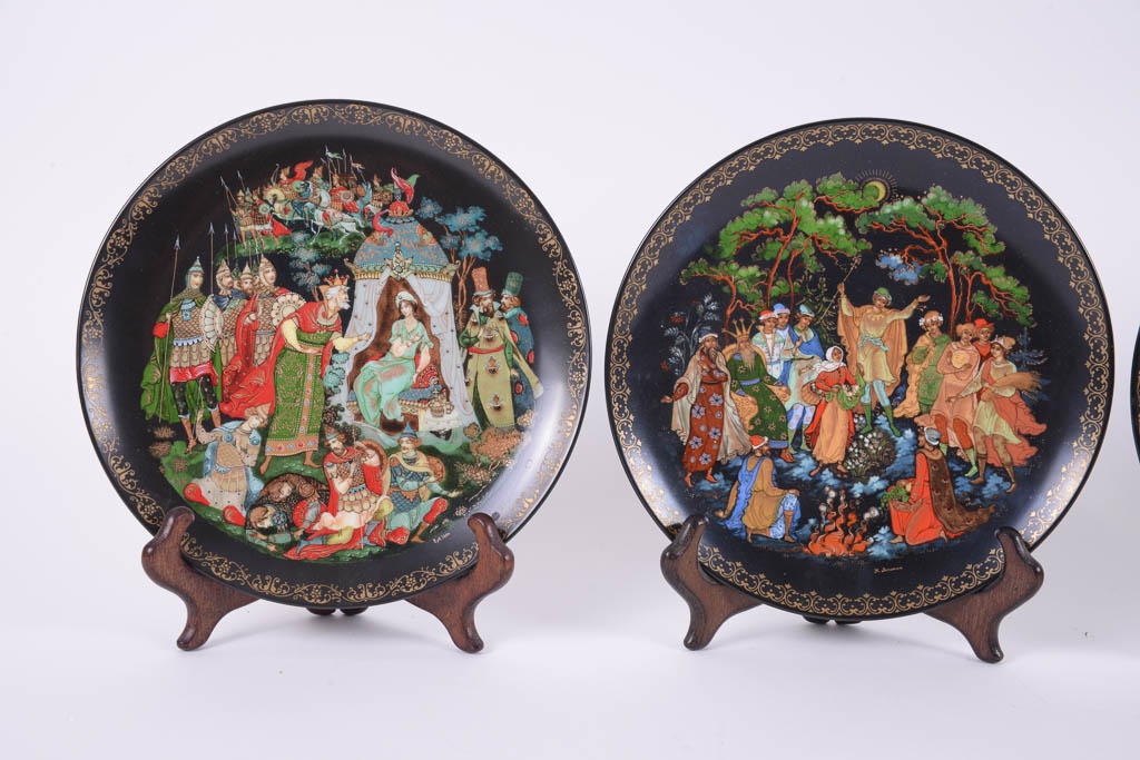 Russian Legend Series Porcelain Collector Plates