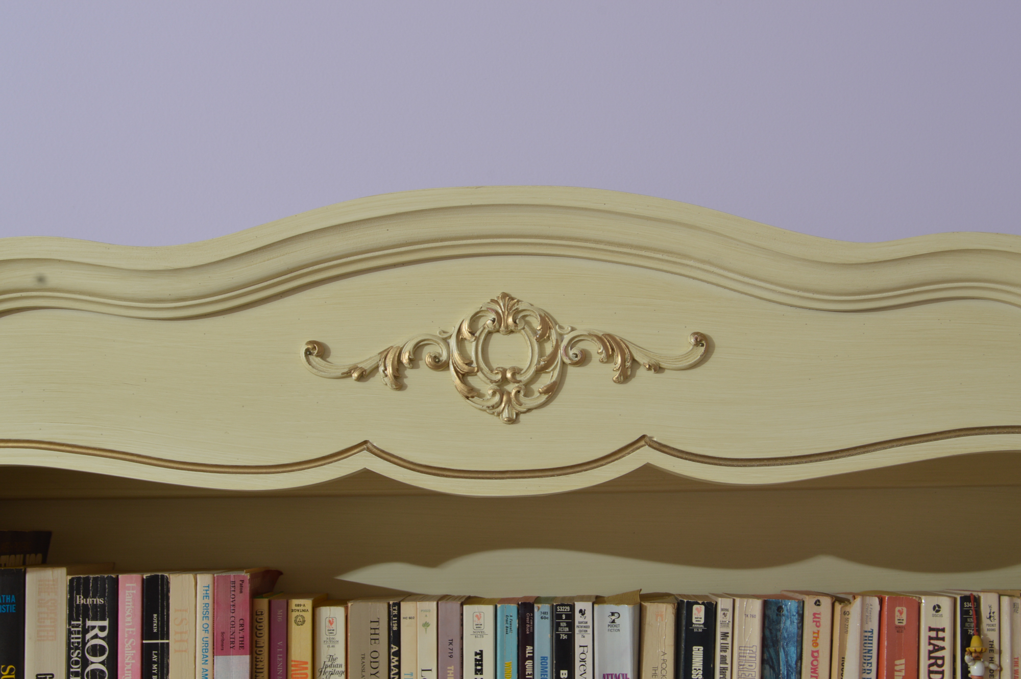 French Provincial Desk with Hutch and Chair