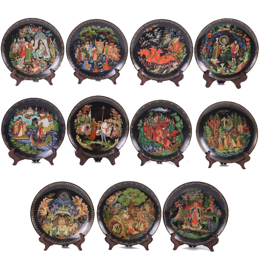 Russian Legend Series Porcelain Collector Plates