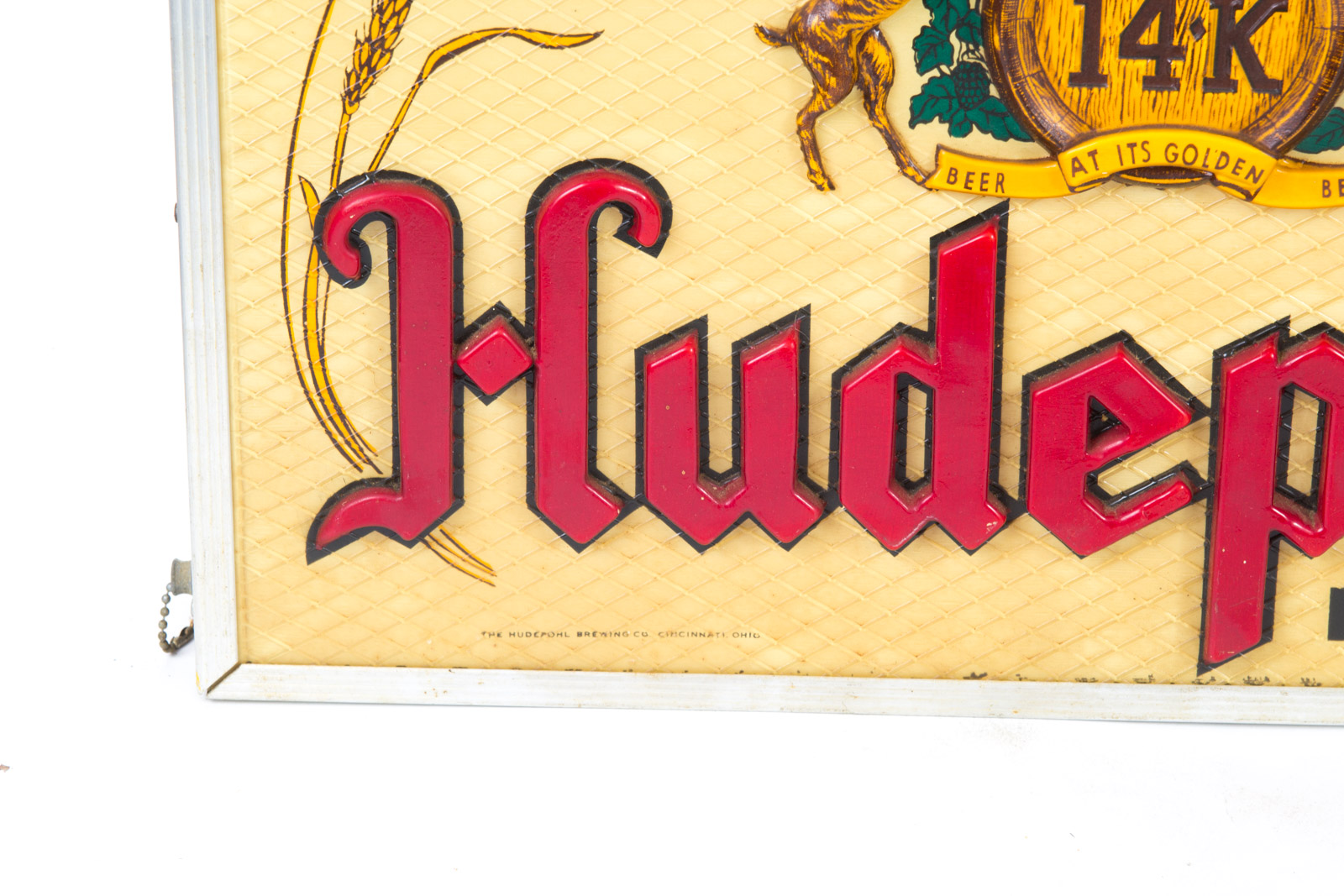 Vintage Hudepohl Light Up Beer Sign