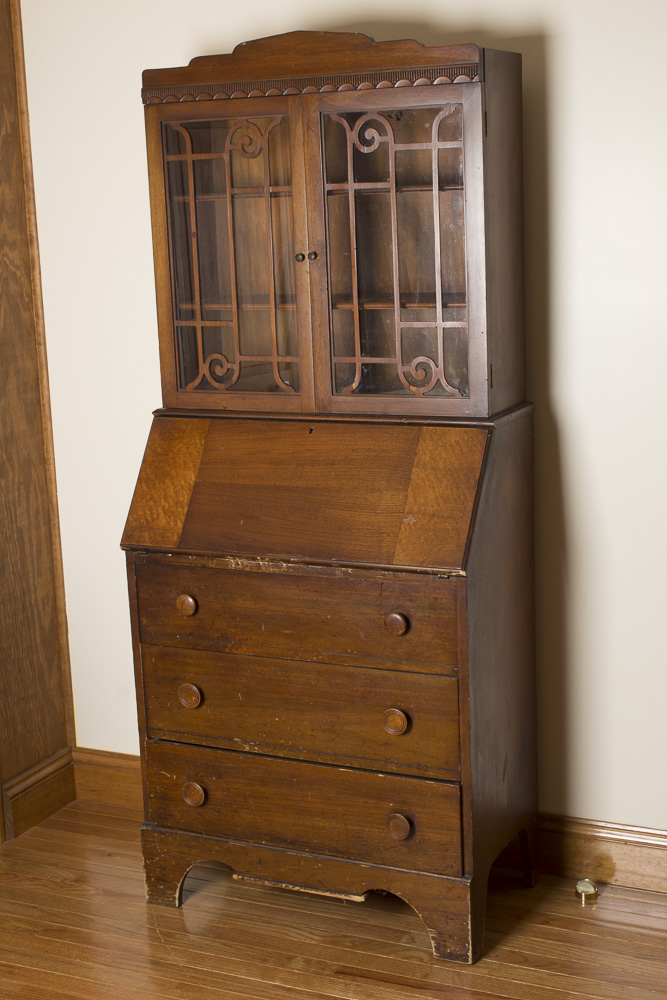 Vintage Mahogany Secretary Desk