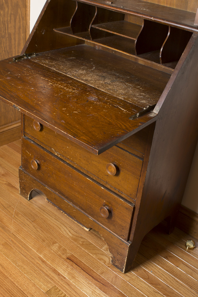 Vintage Mahogany Secretary Desk