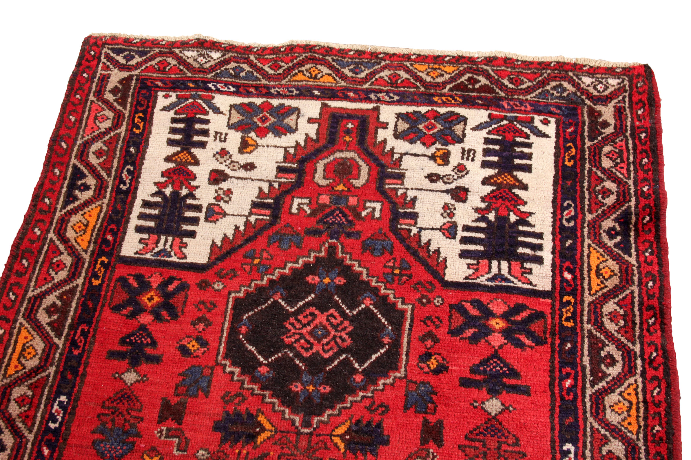 Persian Hand-Knotted Hamadan Area Rug