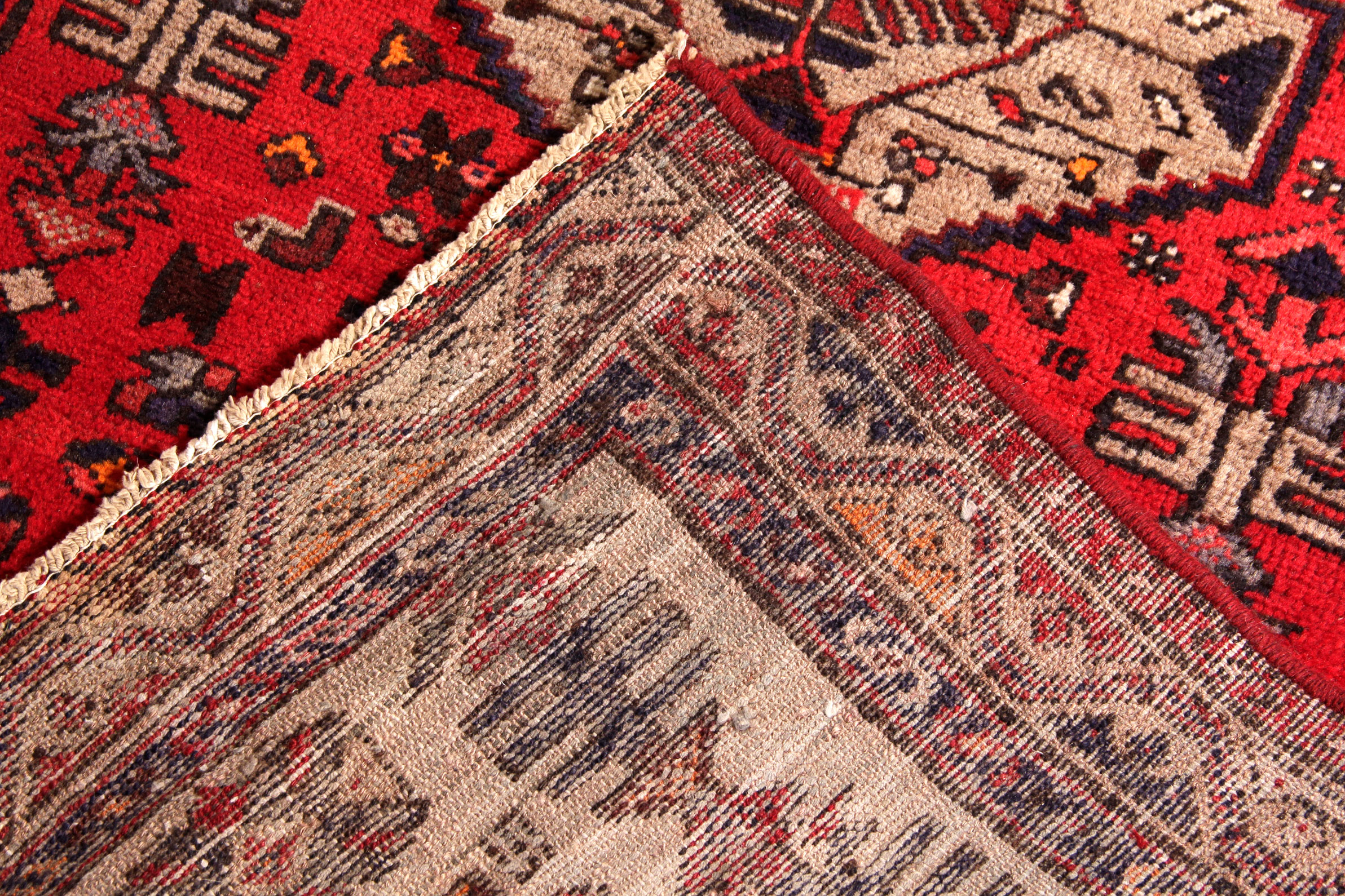 Persian Hand-Knotted Hamadan Area Rug