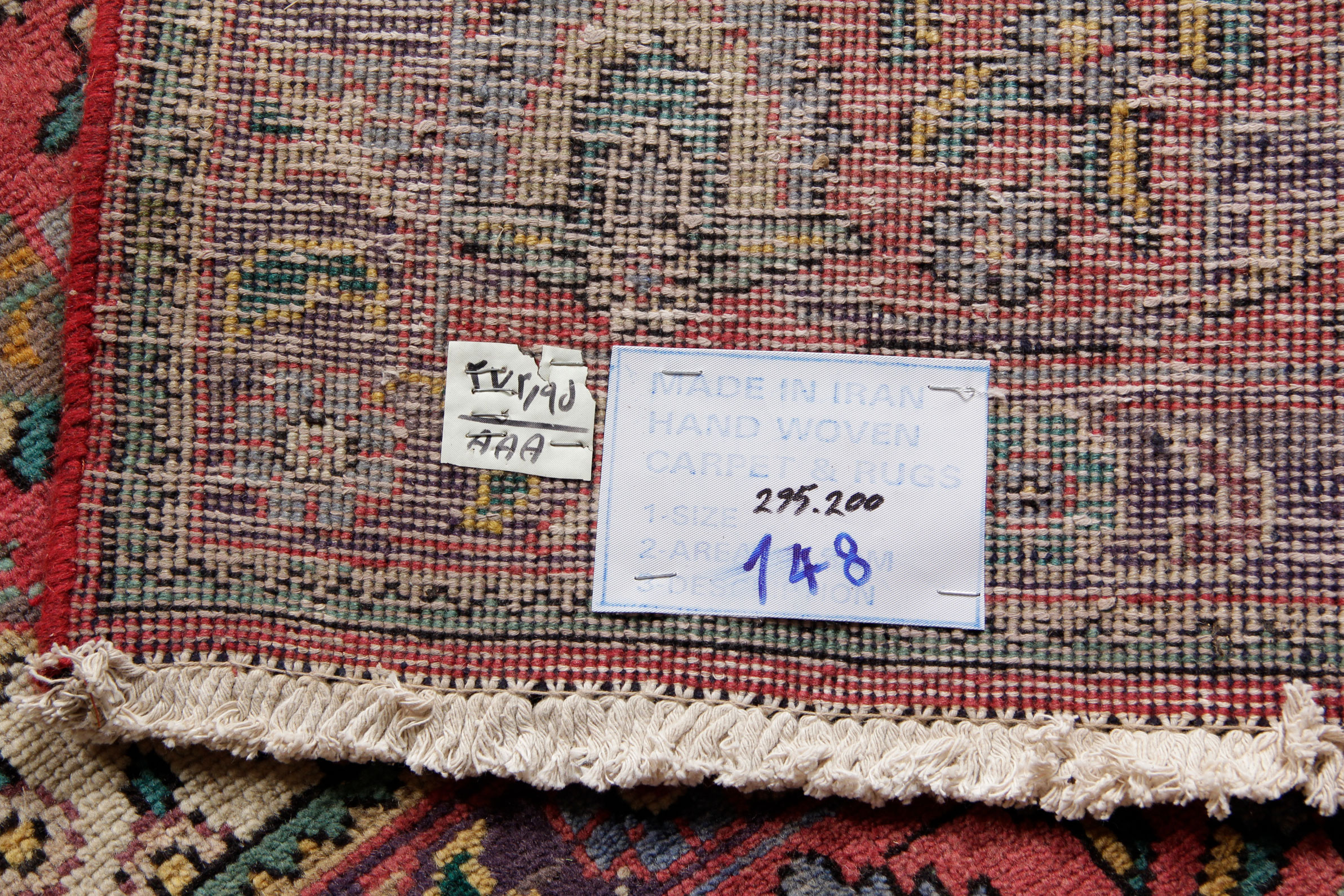 Vintage Hand-Knotted Persian Tabatabai Tabriz Rug