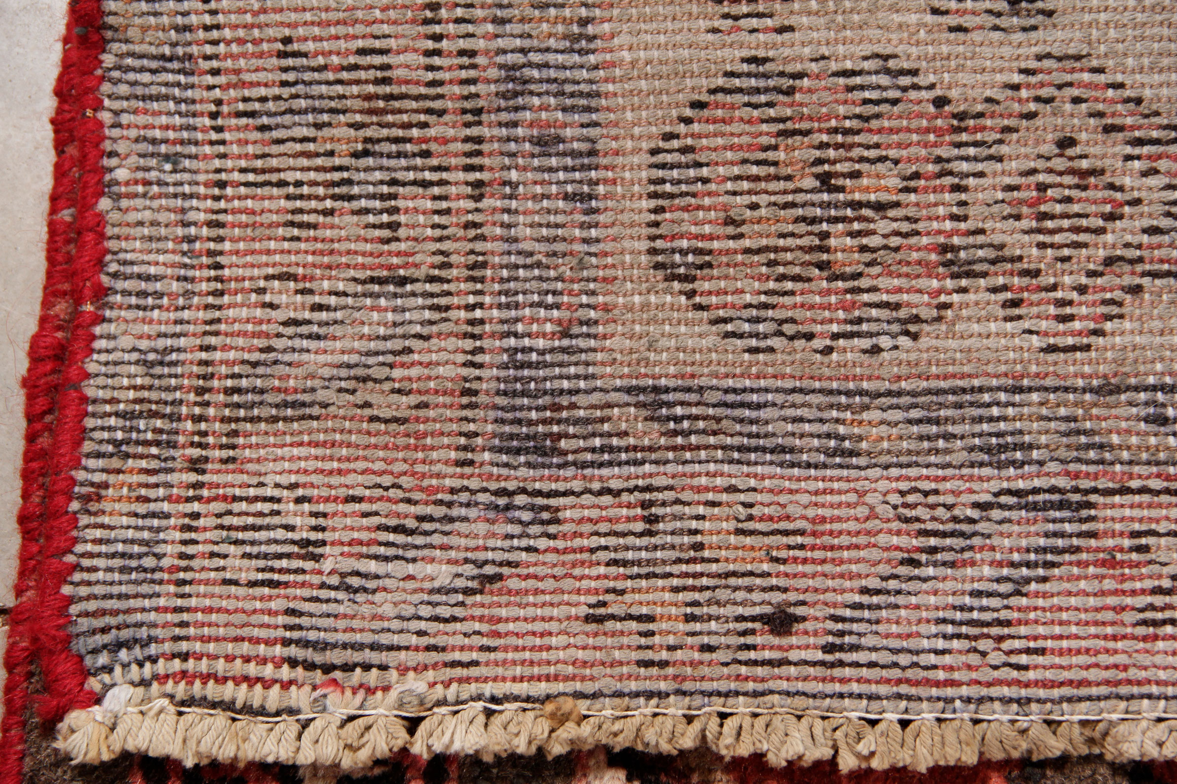 Vintage Hand Knotted Persian Serapi Bijar Rug