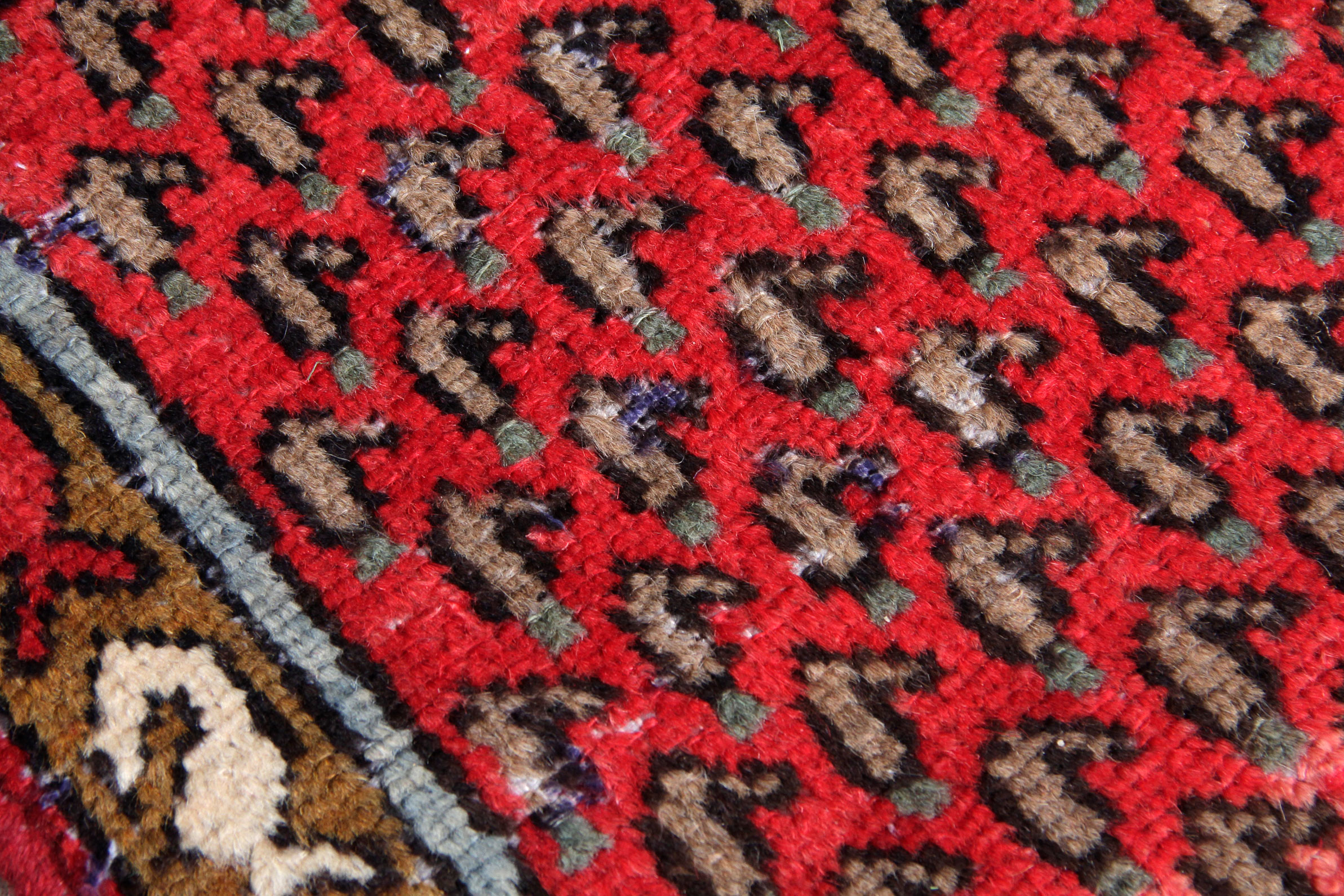 Vintage Persian Mir a Boteh Sarouk Runner