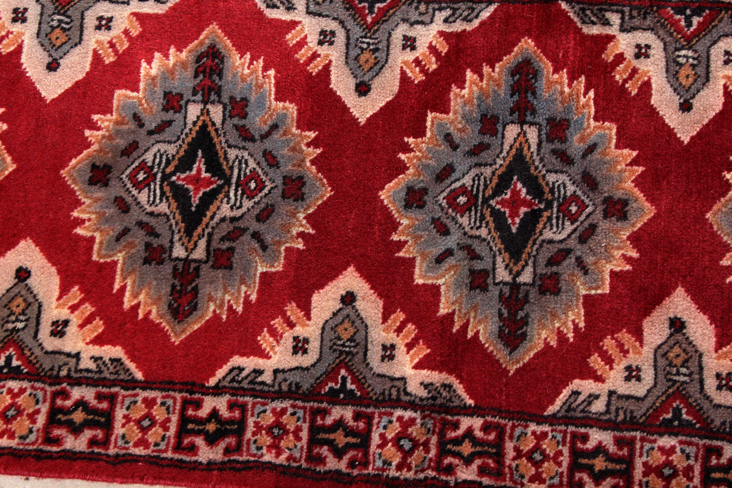 Hand-Knotted Kazak Carpet Runner