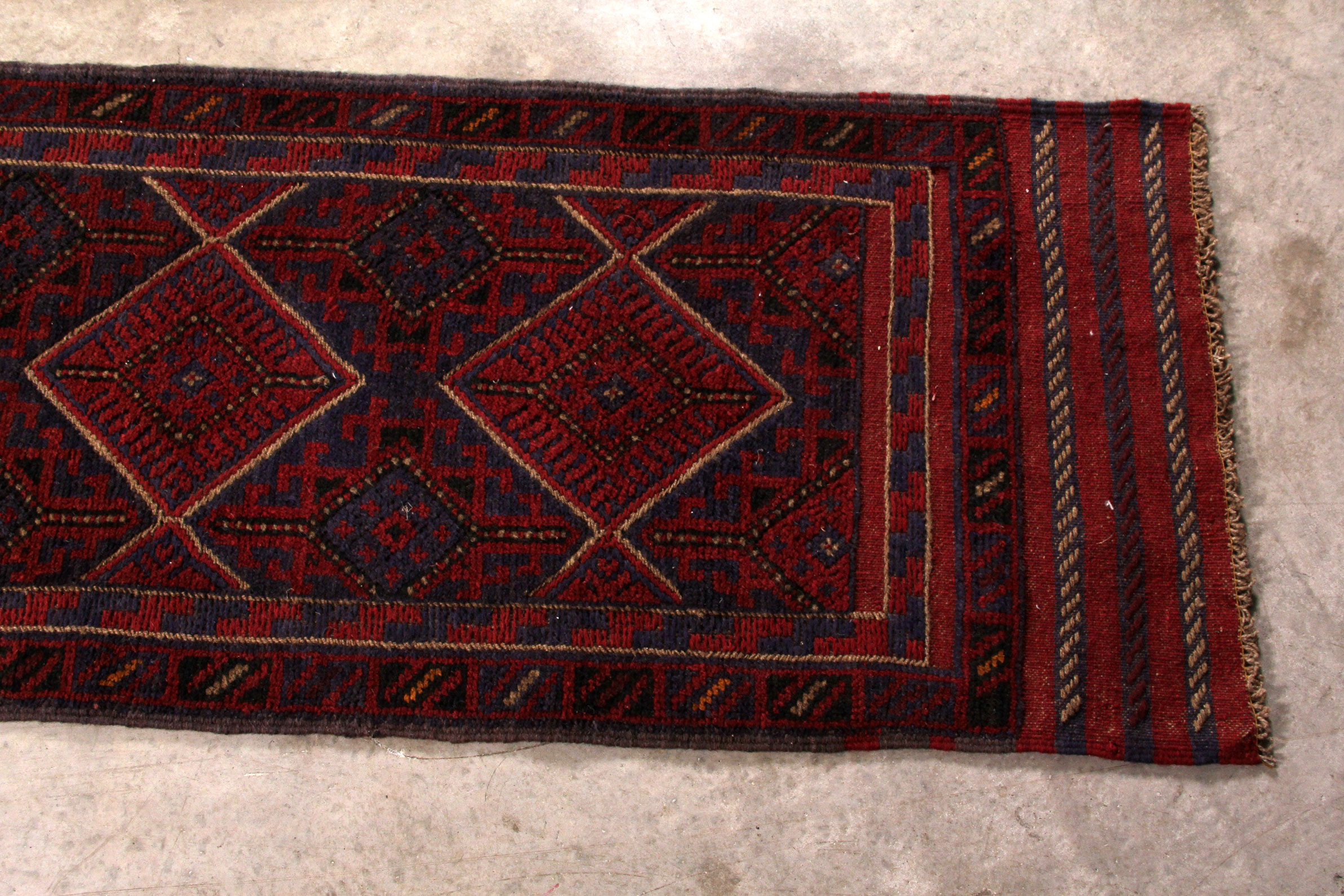 Vintage Persian Baluch Carpet Runner