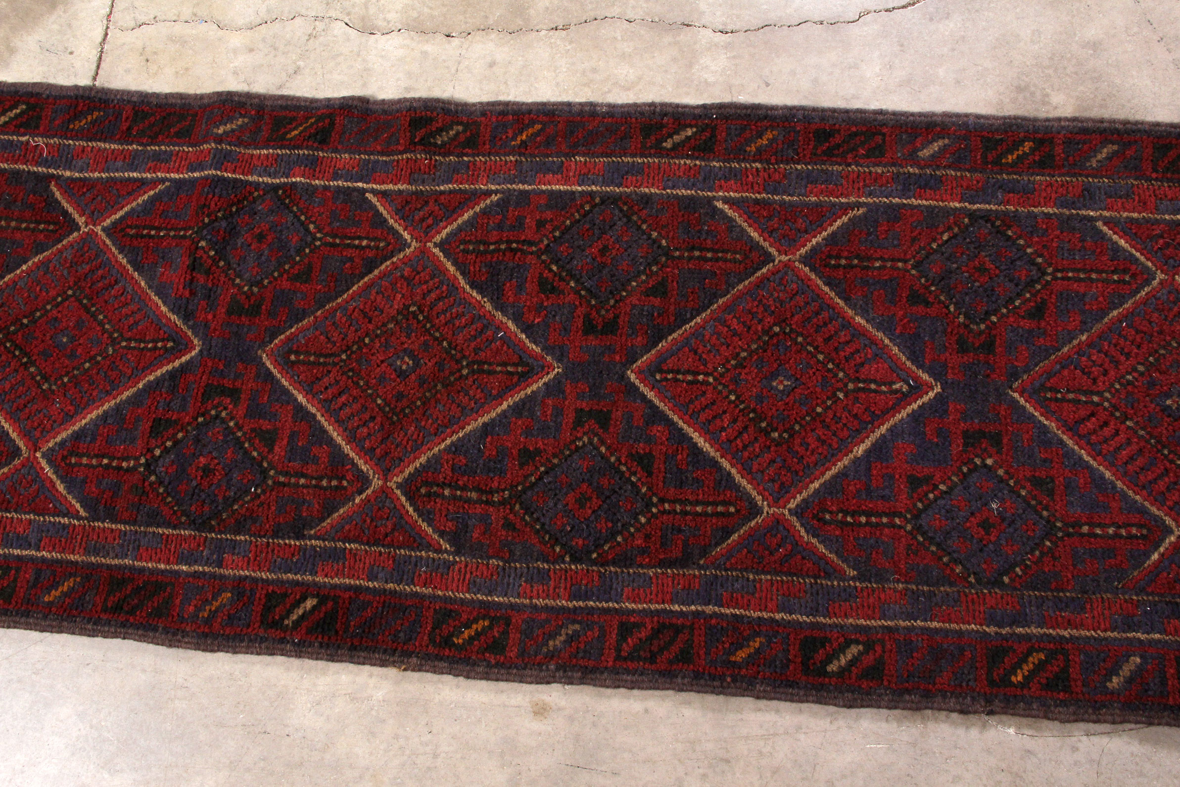 Vintage Persian Baluch Carpet Runner
