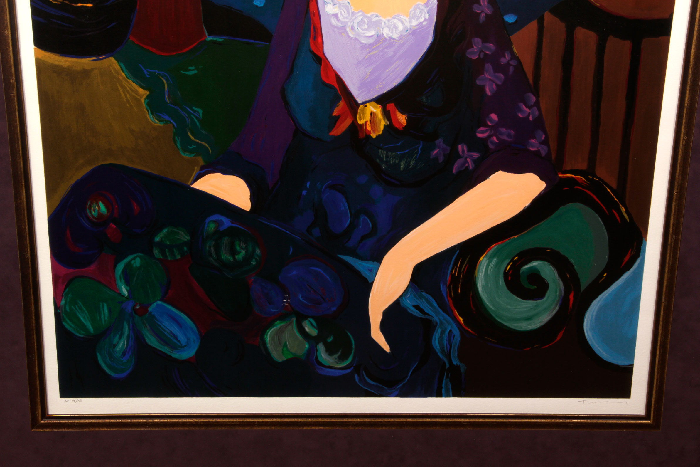 Itzchak Tarkay Limited Edition Serigraph "Maria"