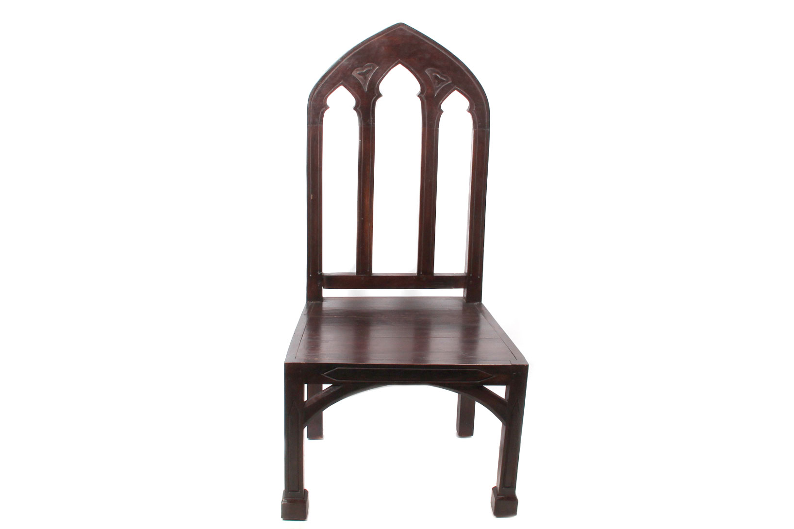 Wooden Gothic Cathedral Side Chair