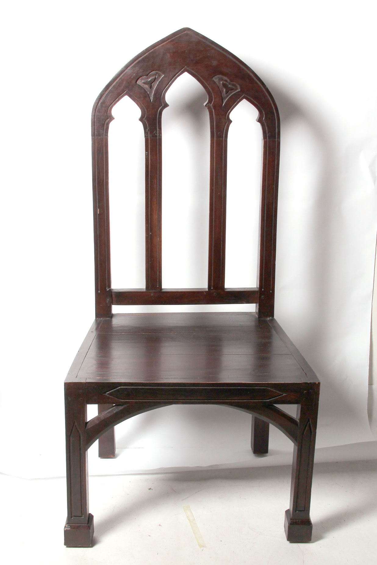 Wooden Gothic Cathedral Side Chair