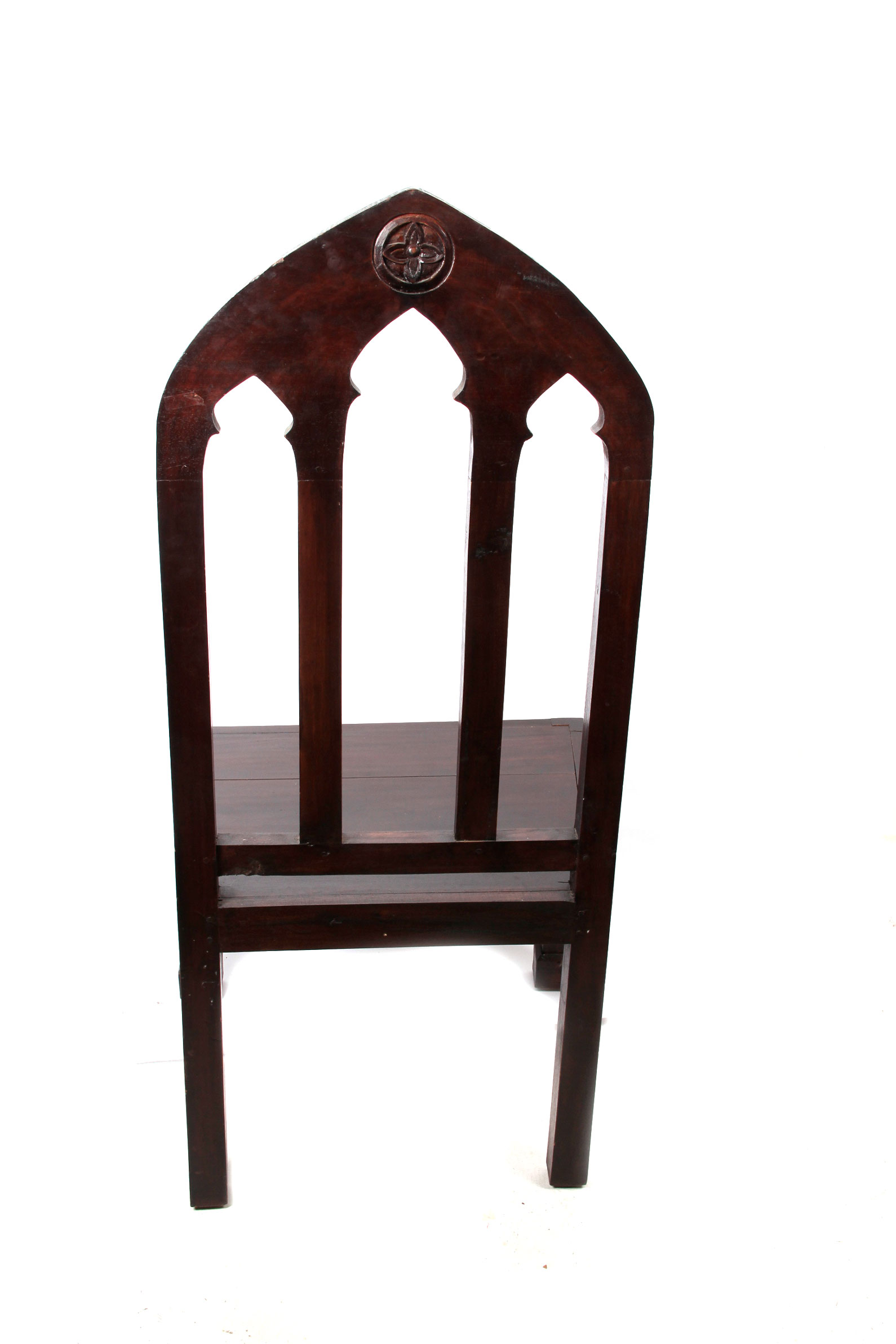 Wooden Gothic Cathedral Side Chair
