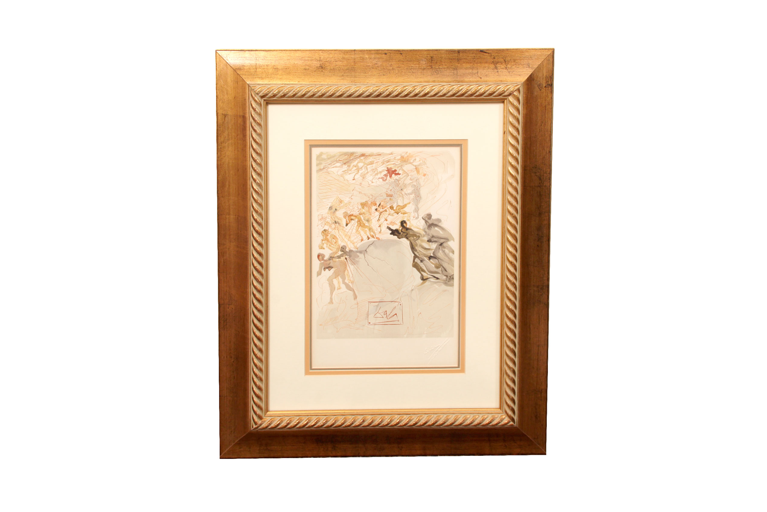 Wood Engraving "Purgatory 25" after Salvador Dali