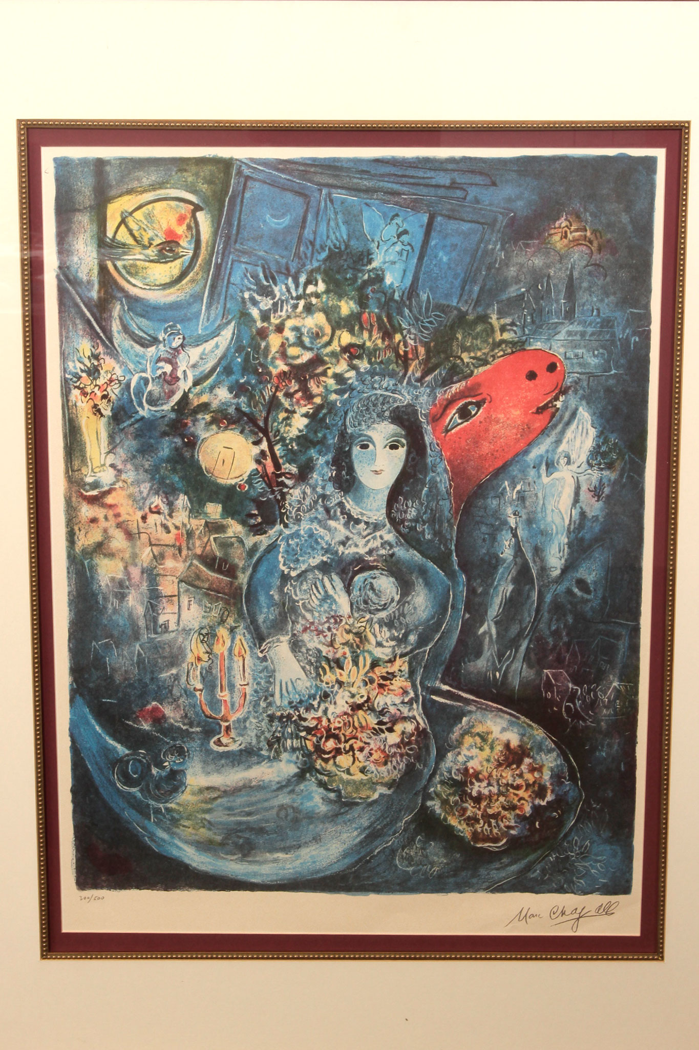 Limited Edition Offset Lithograph "Maria" After Marc Chagall