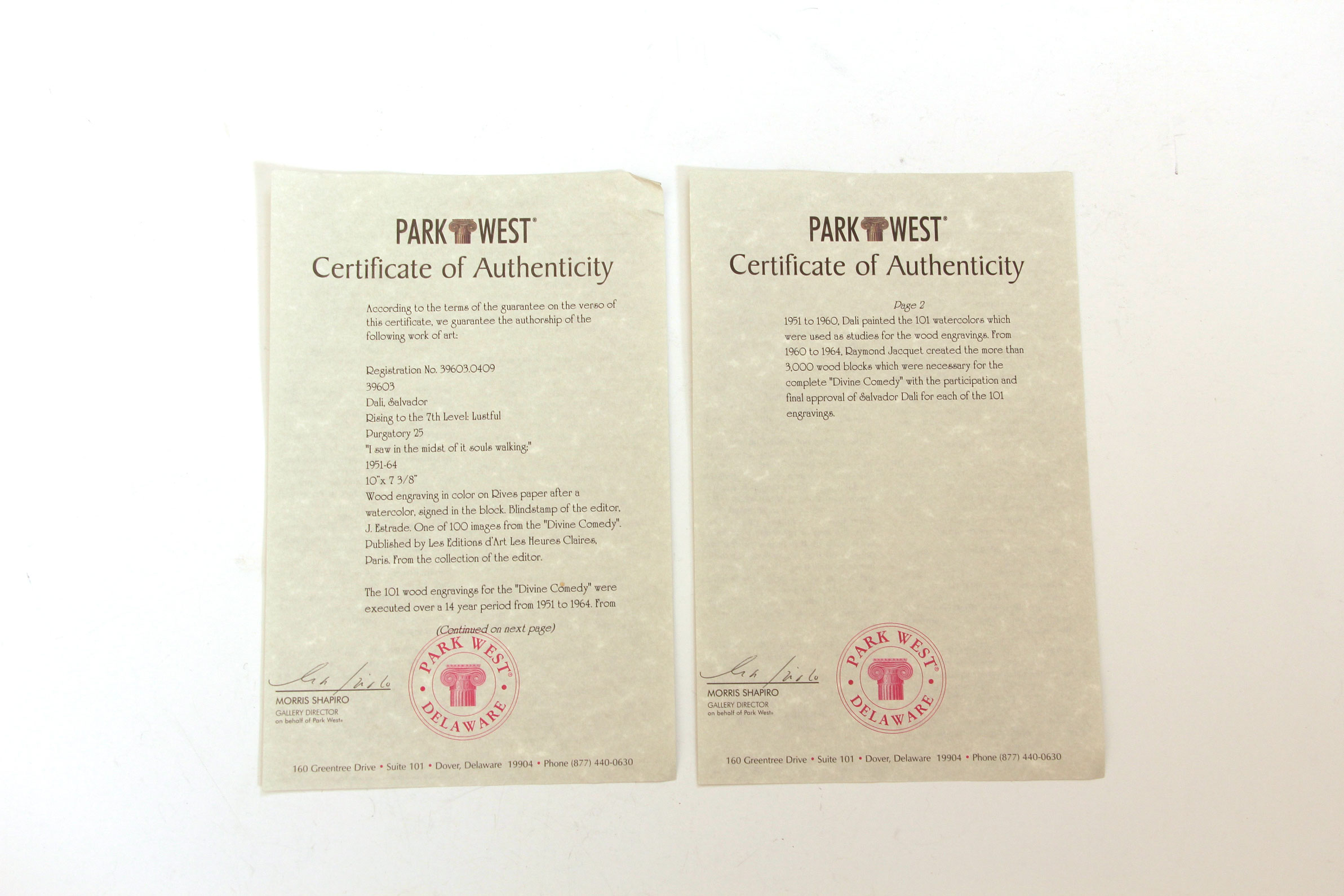 Wood Engraving "Purgatory 25" after Salvador Dali