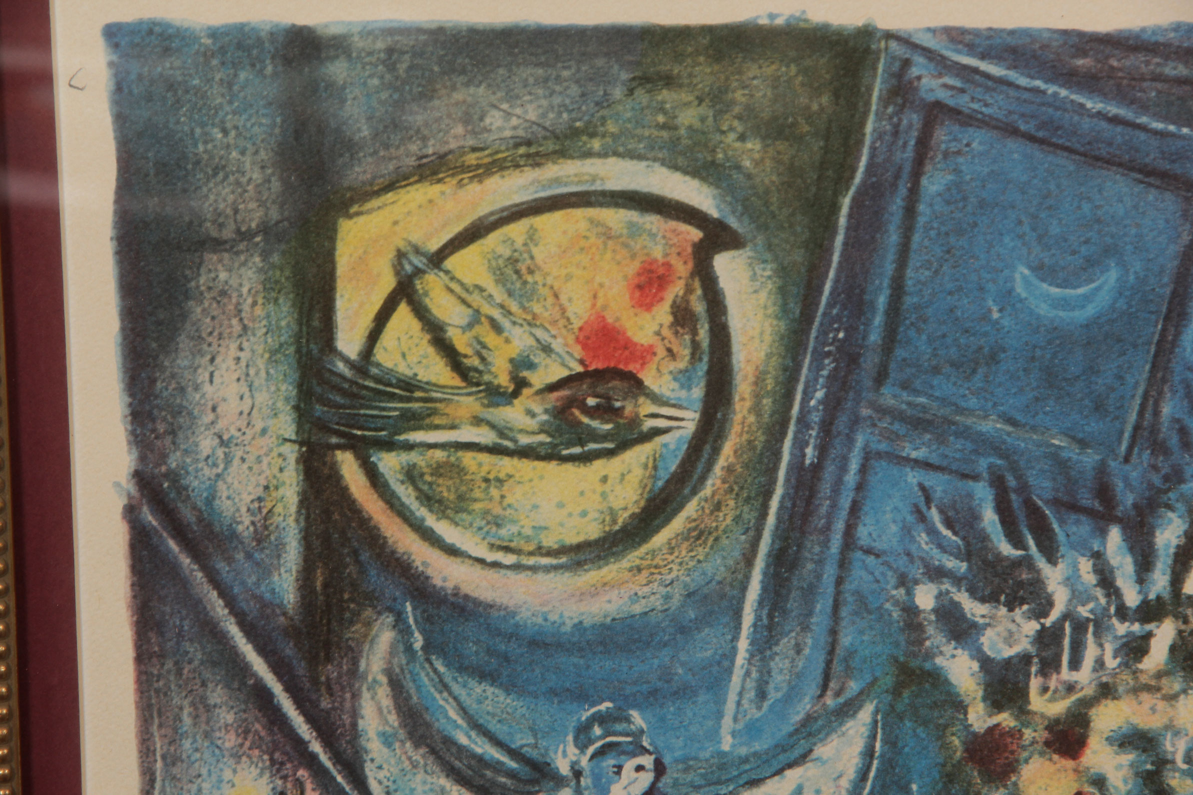 Limited Edition Offset Lithograph "Maria" After Marc Chagall