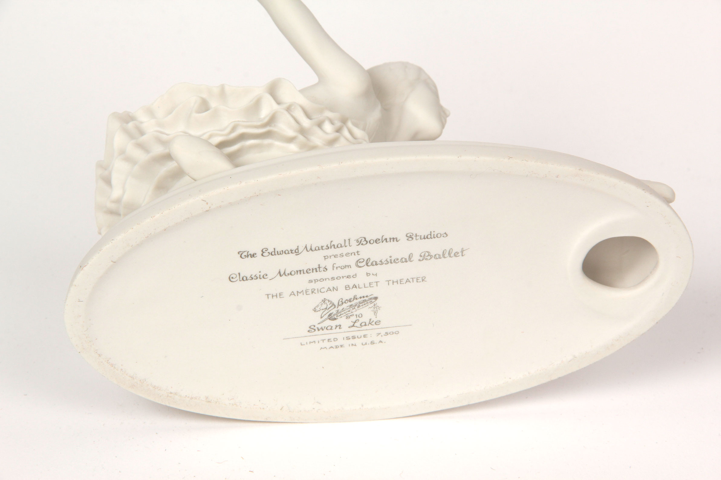 Boehm Bisque Porcelain "Swan Lake" Figurine