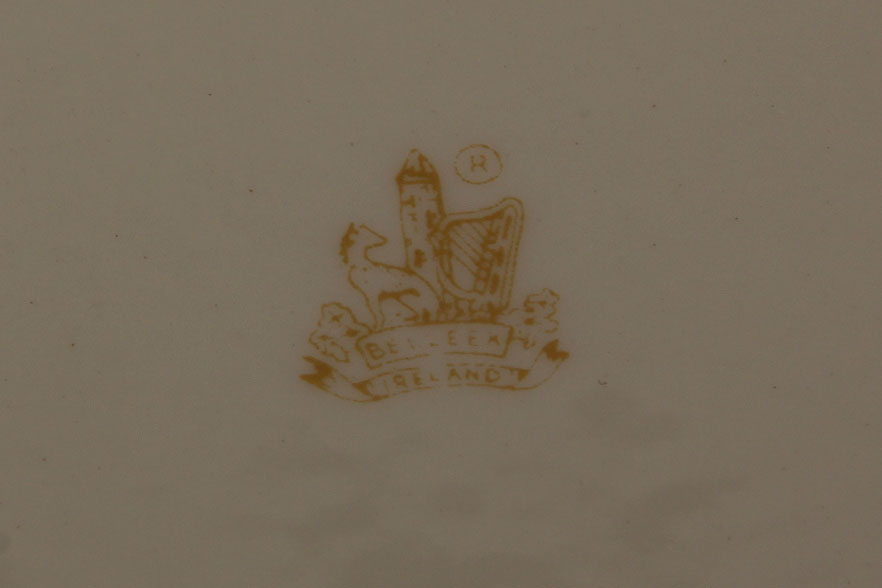 Collection of Belleek Shamrock Tableware