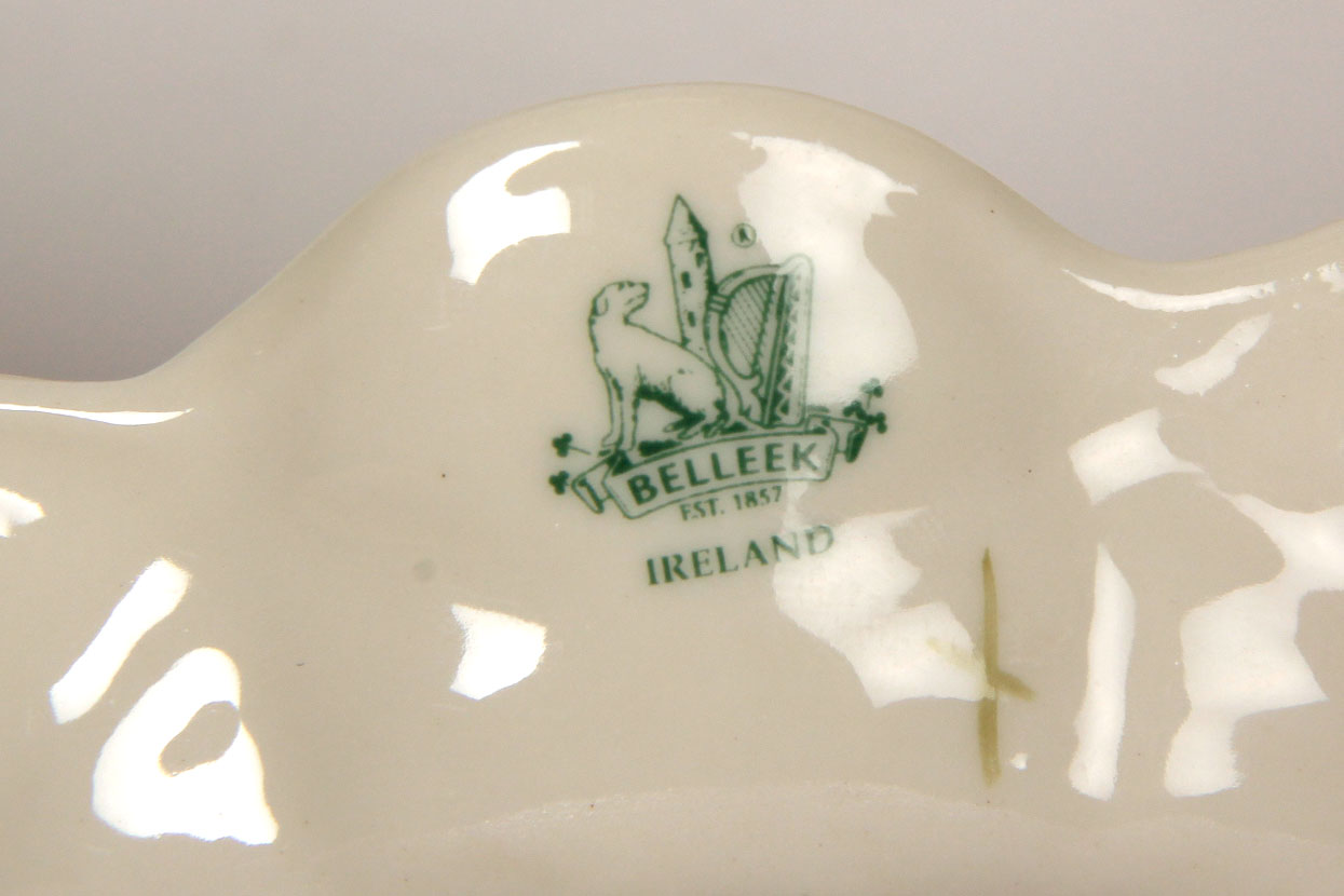 Collection of Belleek Shamrock Tableware