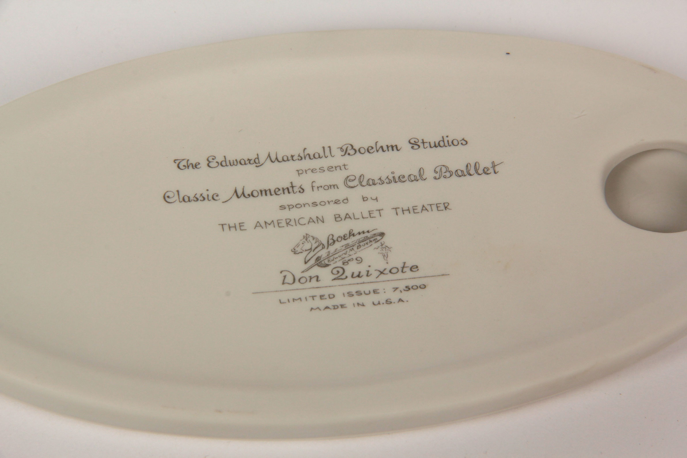 Boehm Bisque Porcelain "Don Quixote" Figurine