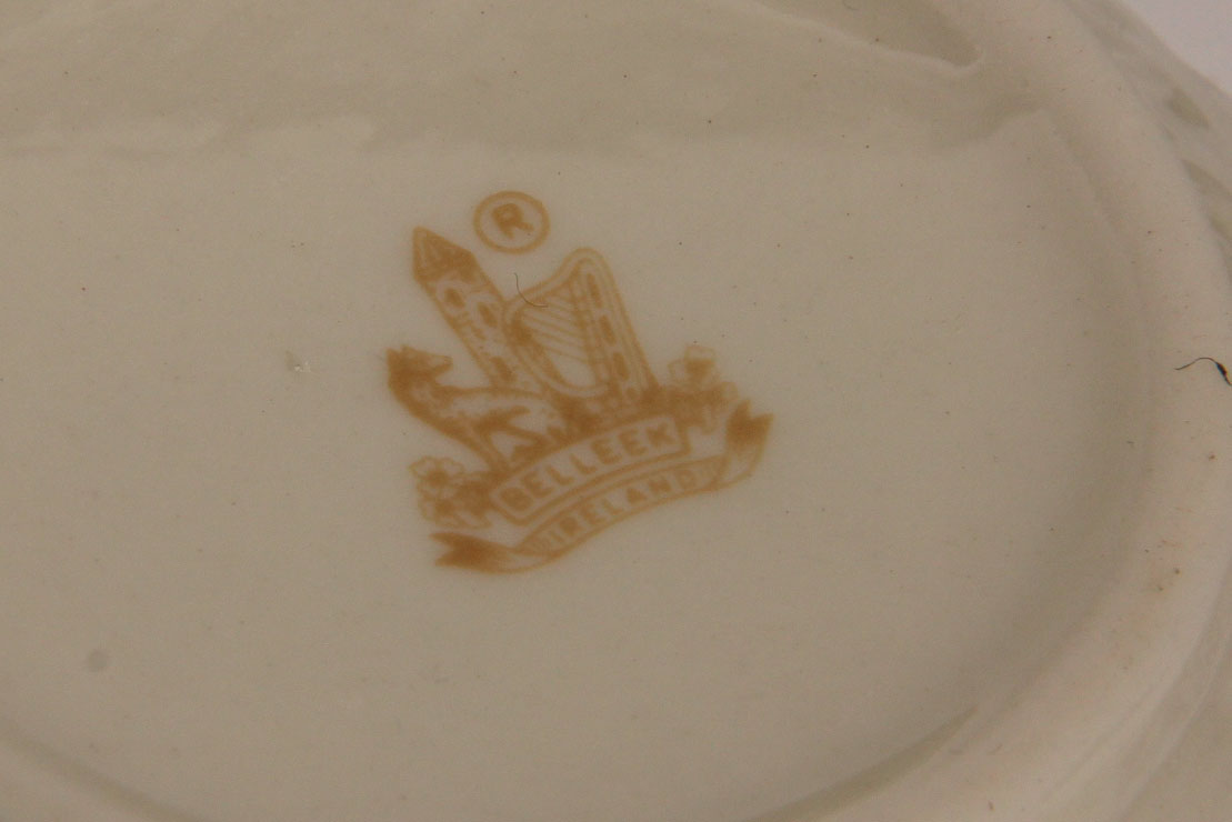 Collection of Belleek Shamrock Tableware