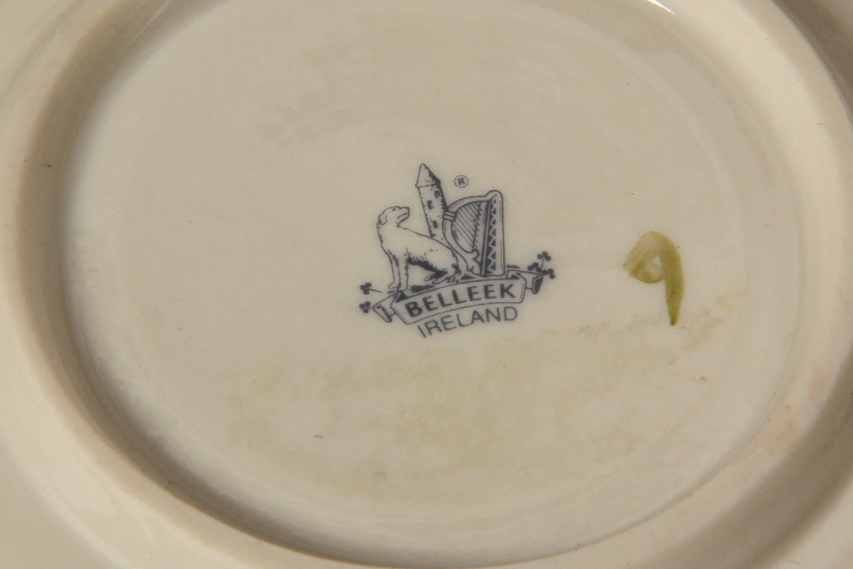 Collection of Belleek Shamrock Tableware