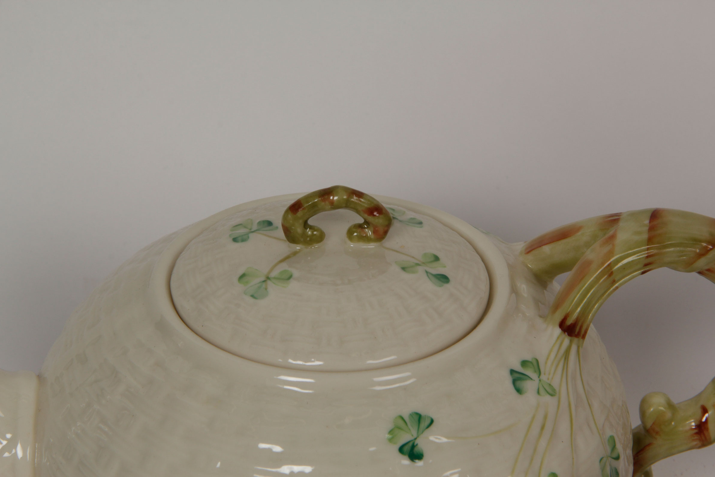 Collection of Belleek Shamrock Tableware