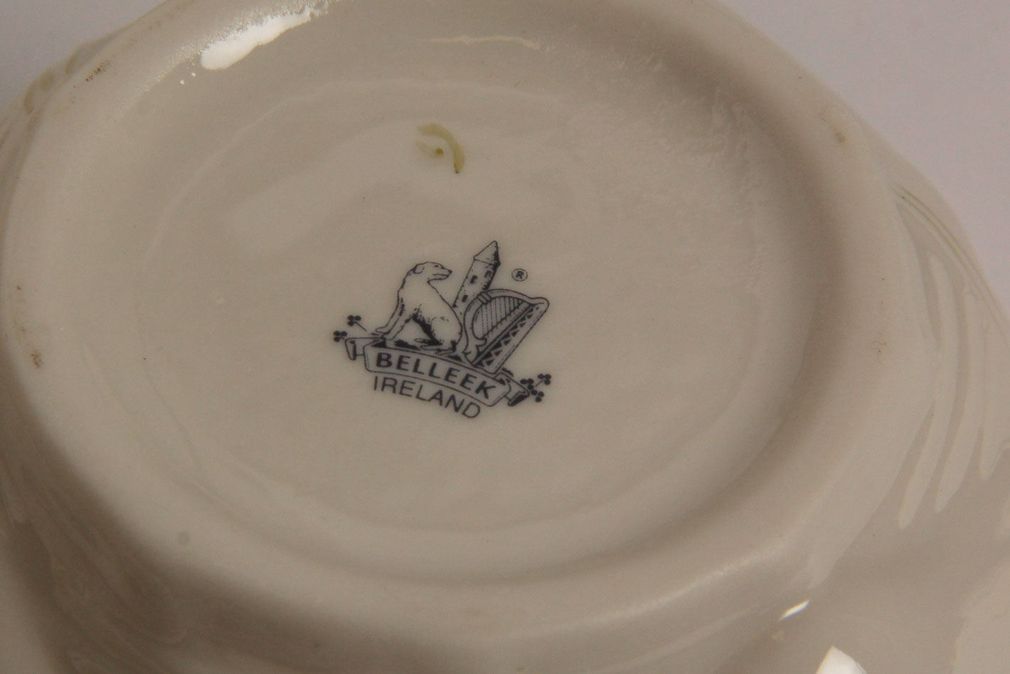 Collection of Belleek Shamrock Tableware