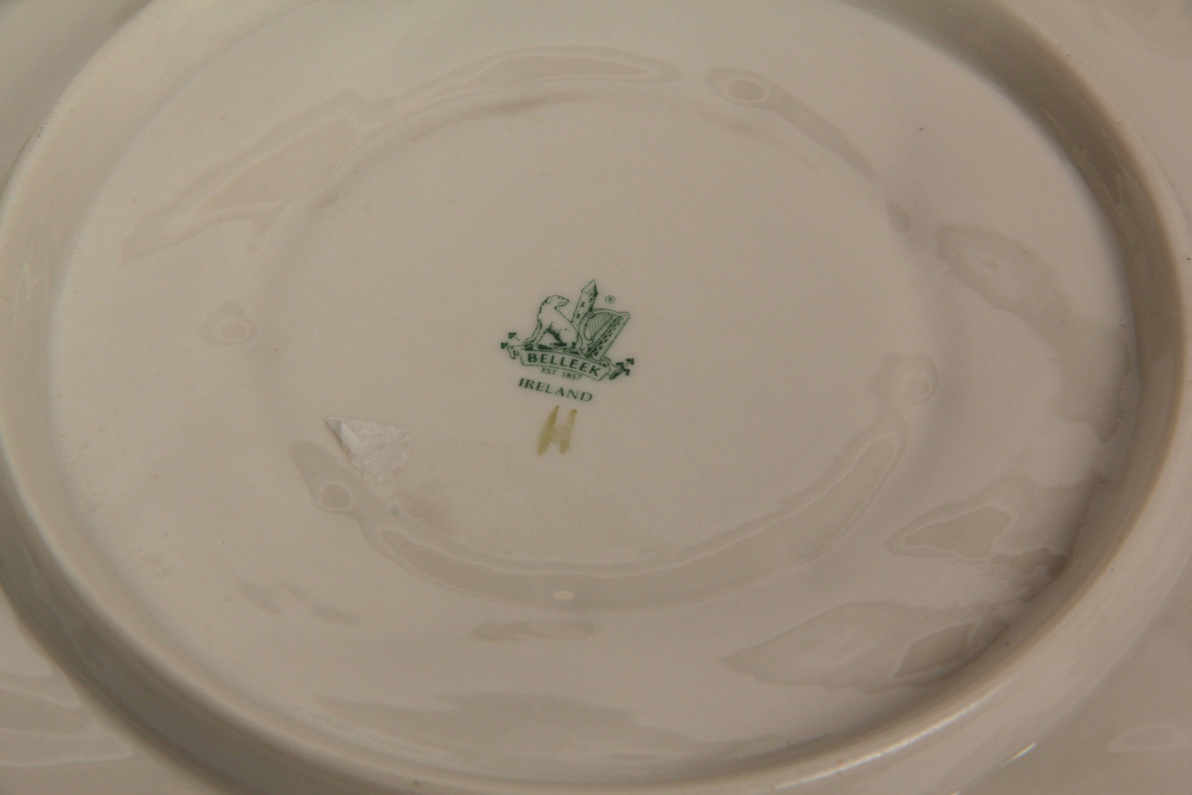 Collection of Belleek Shamrock Tableware