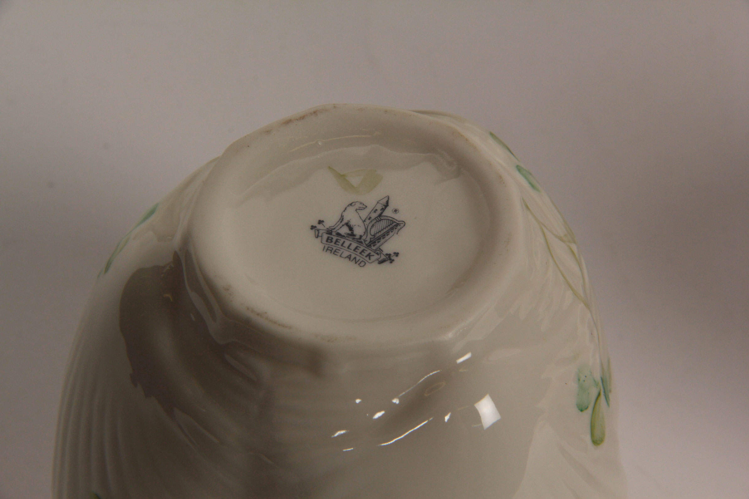Collection of Belleek Shamrock Tableware