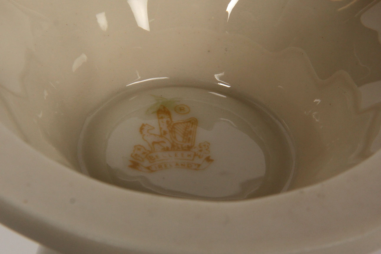 Collection of Belleek Shamrock Tableware