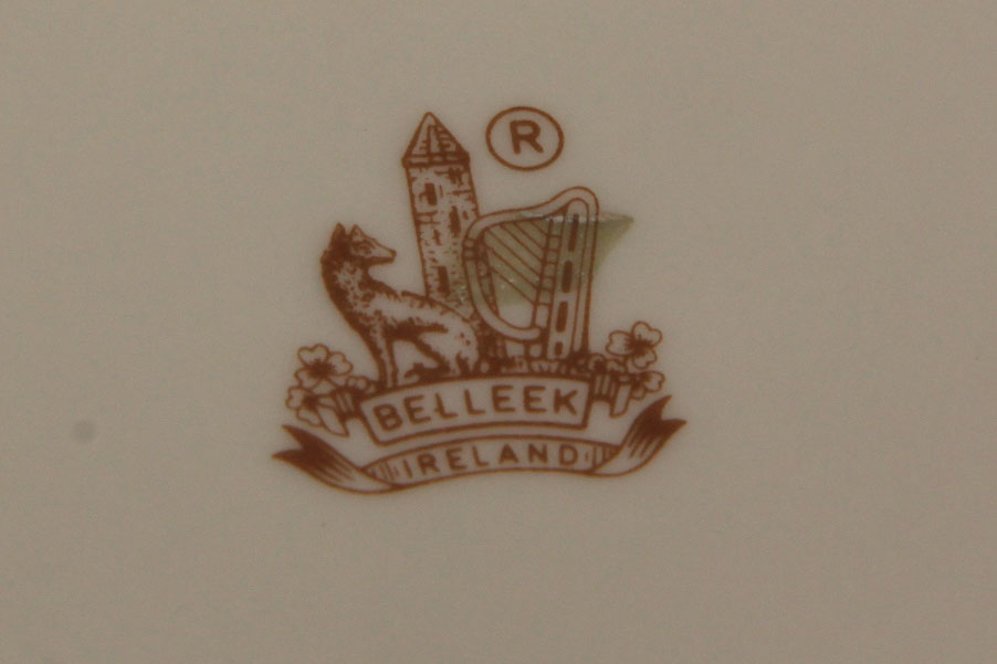 Collection of Belleek Shamrock Tableware