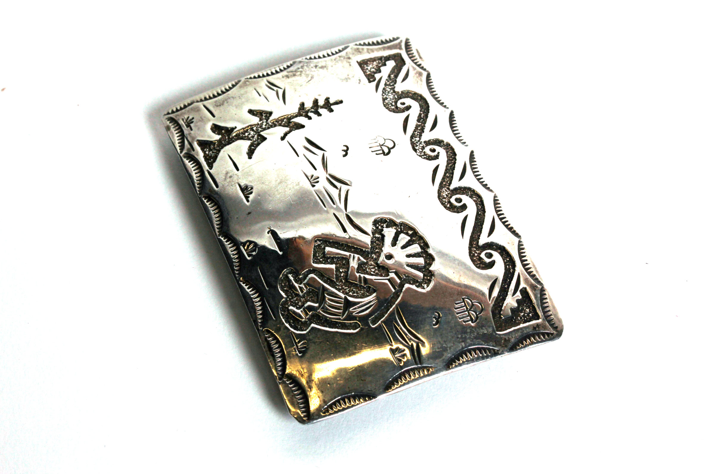 Robert Becenti Navajo Sterling Silver Belt Buckle
