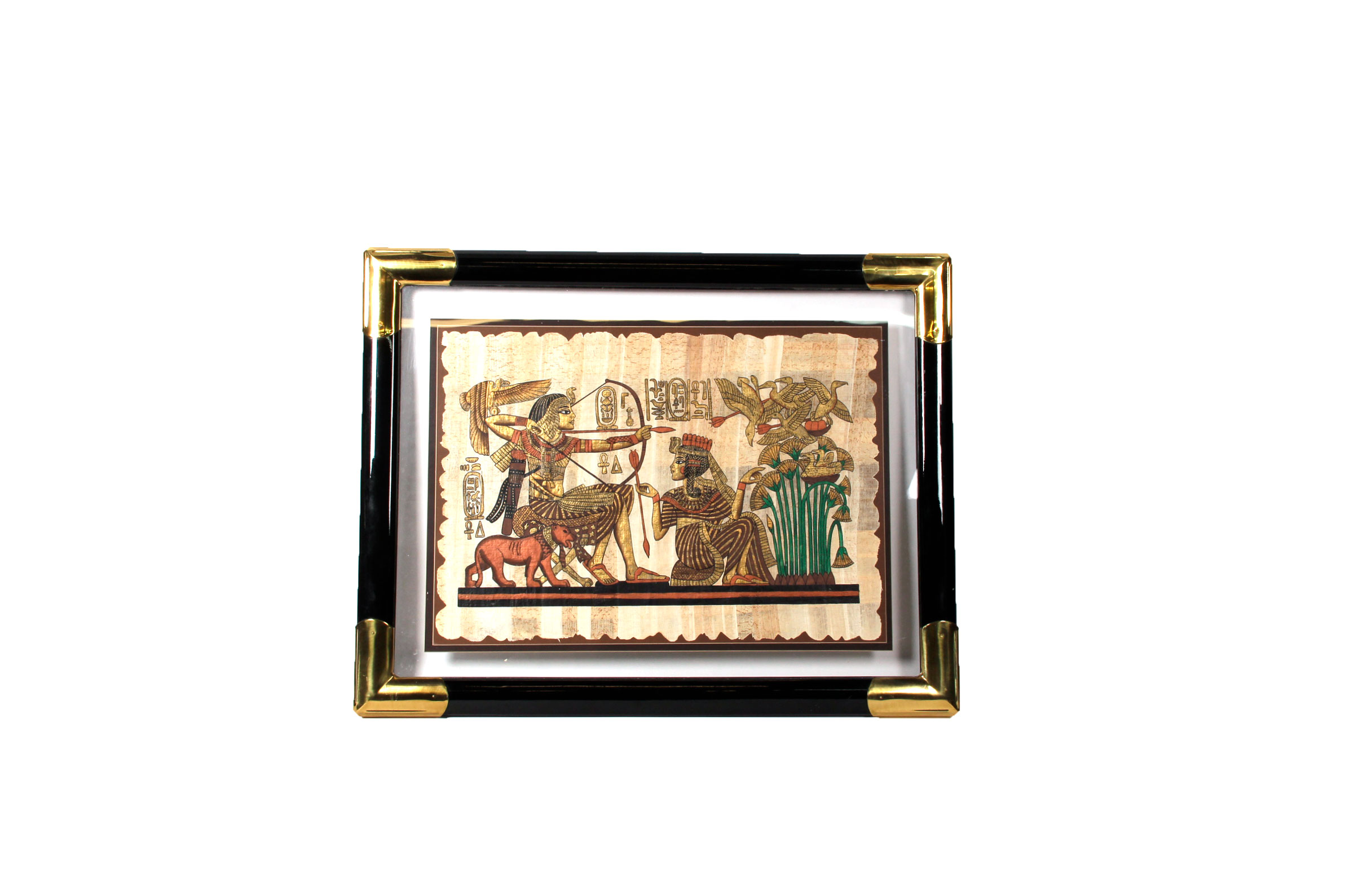 Framed Tutankhamun Papyrus by The Franklin Mint