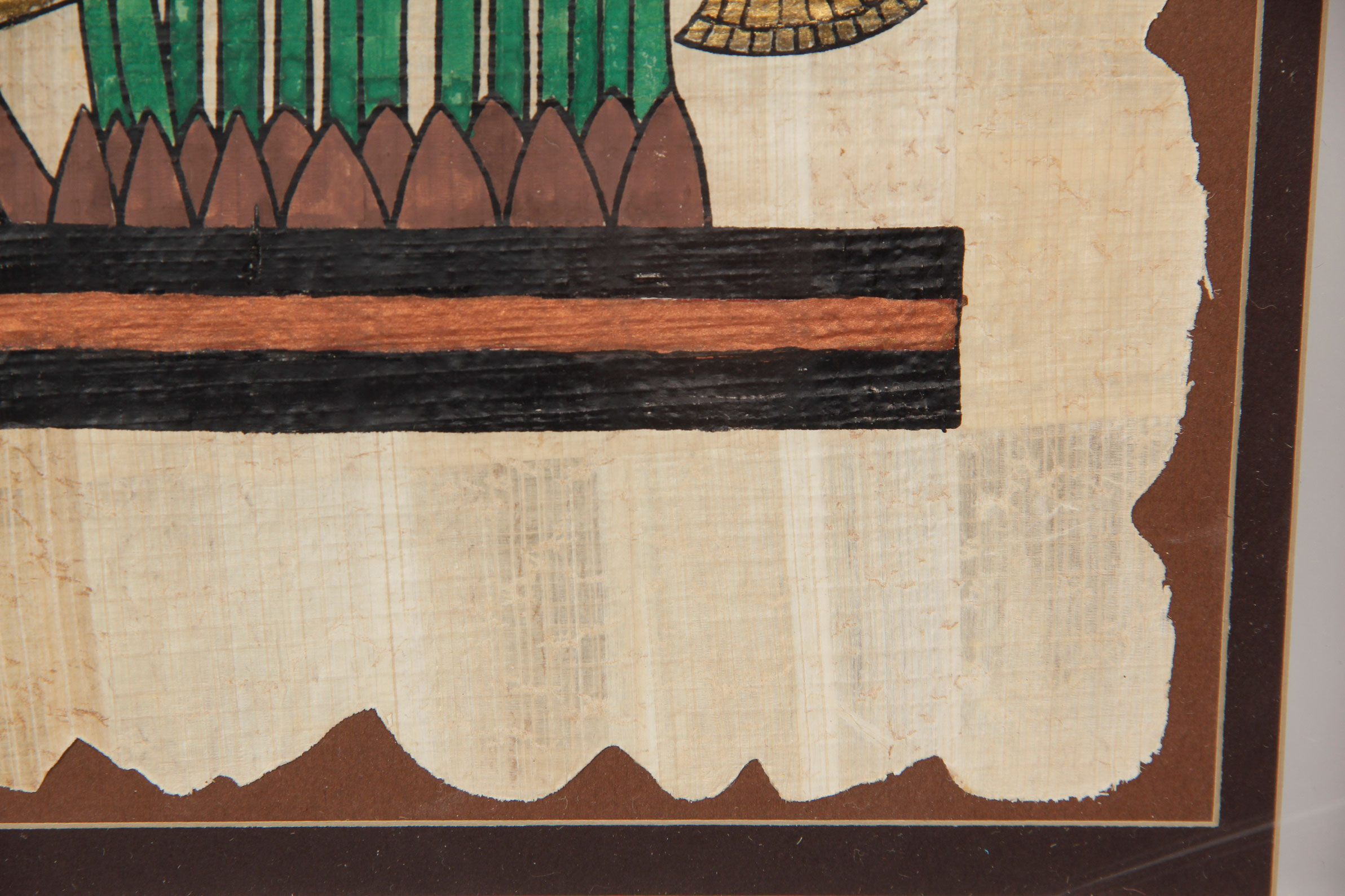 Framed Tutankhamun Papyrus by The Franklin Mint