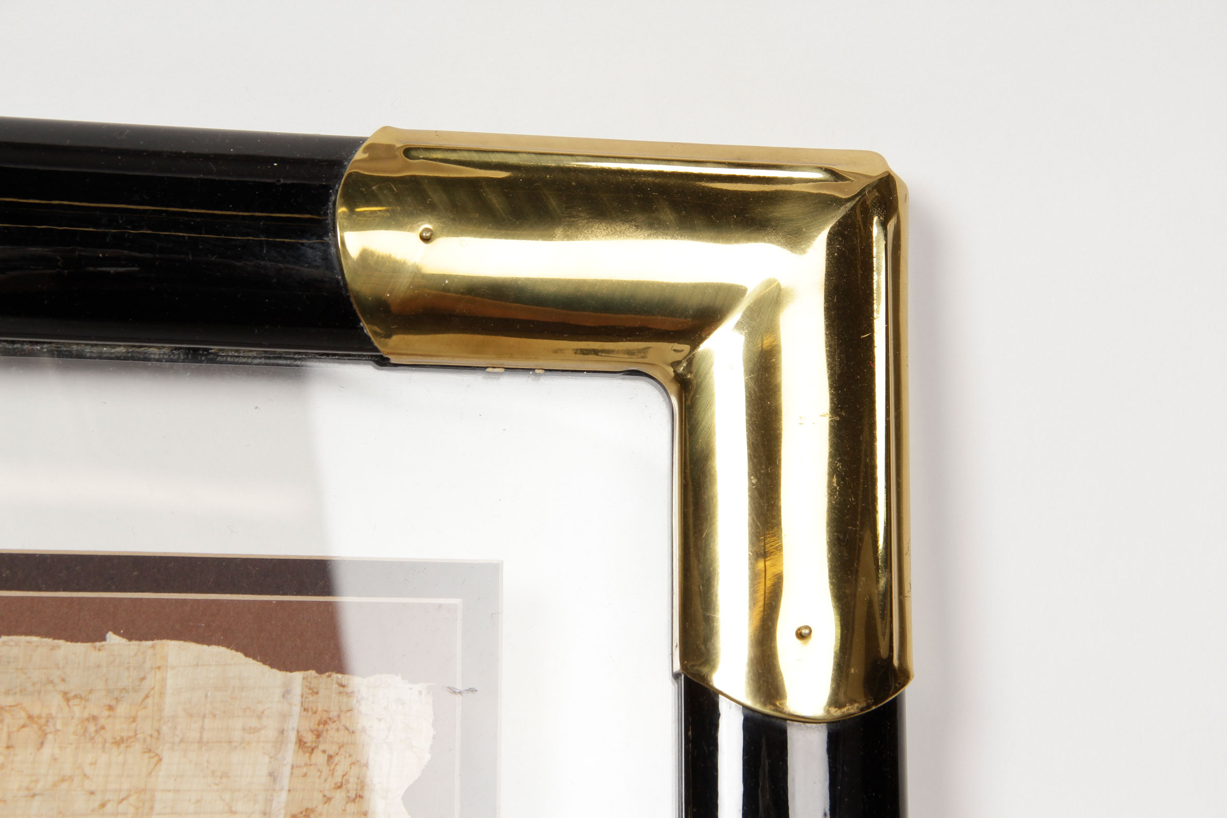 Framed Tutankhamun Papyrus by The Franklin Mint