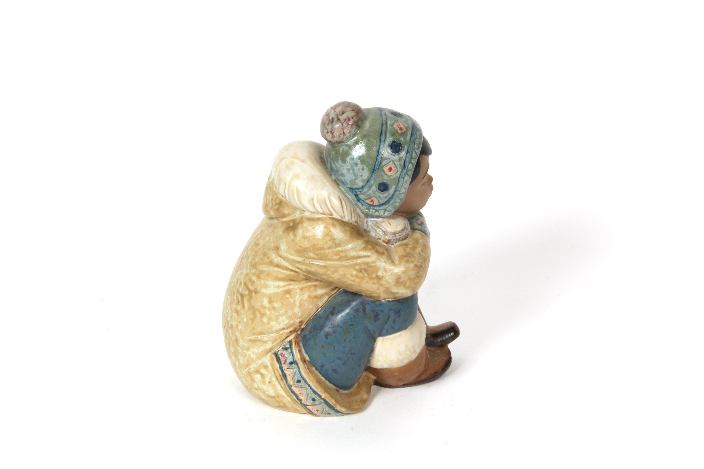 Lladró "Pensive Eskimo Boy" Figurine