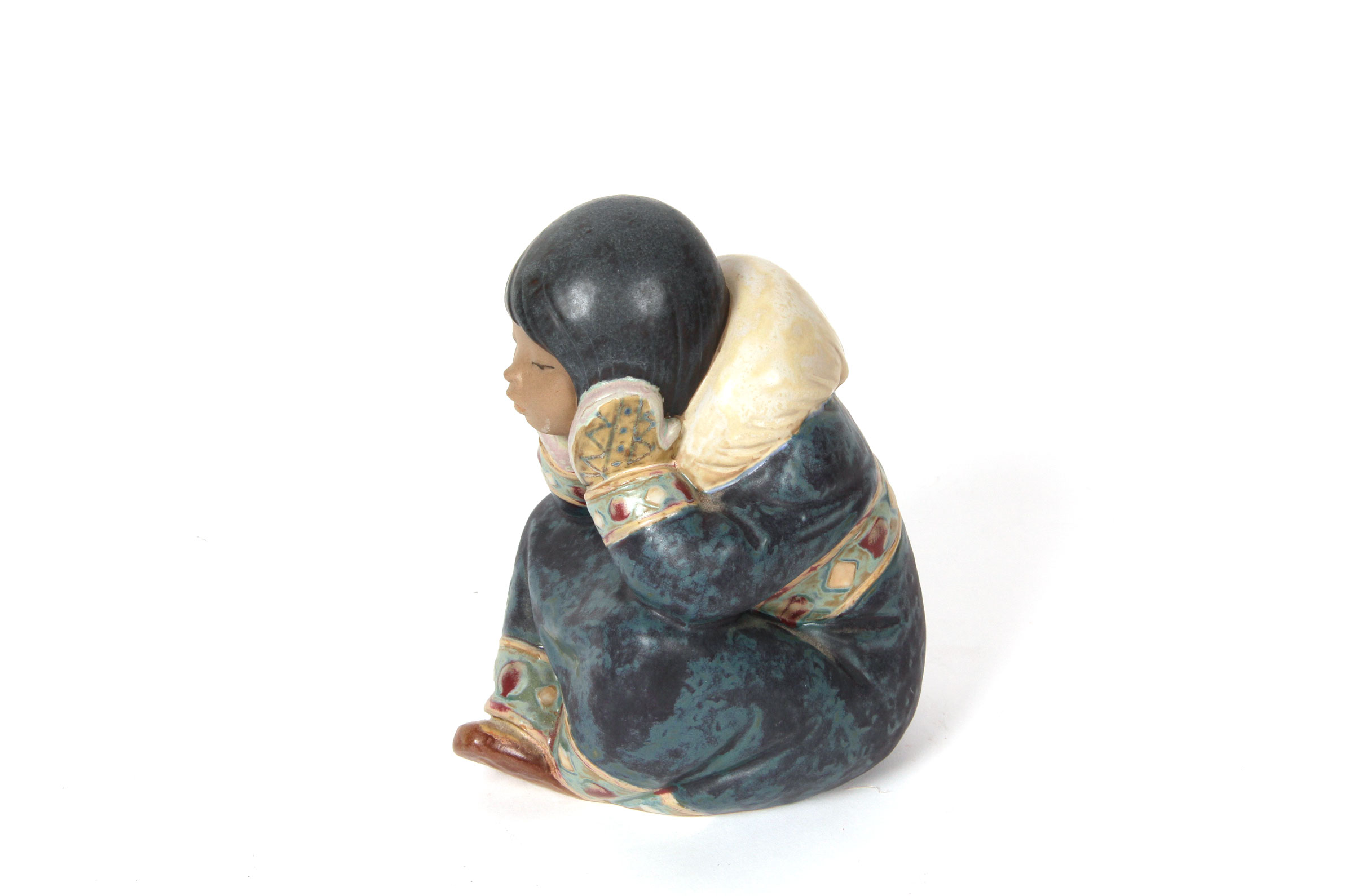 Lladró "Pensive Eskimo Girl" Figurine