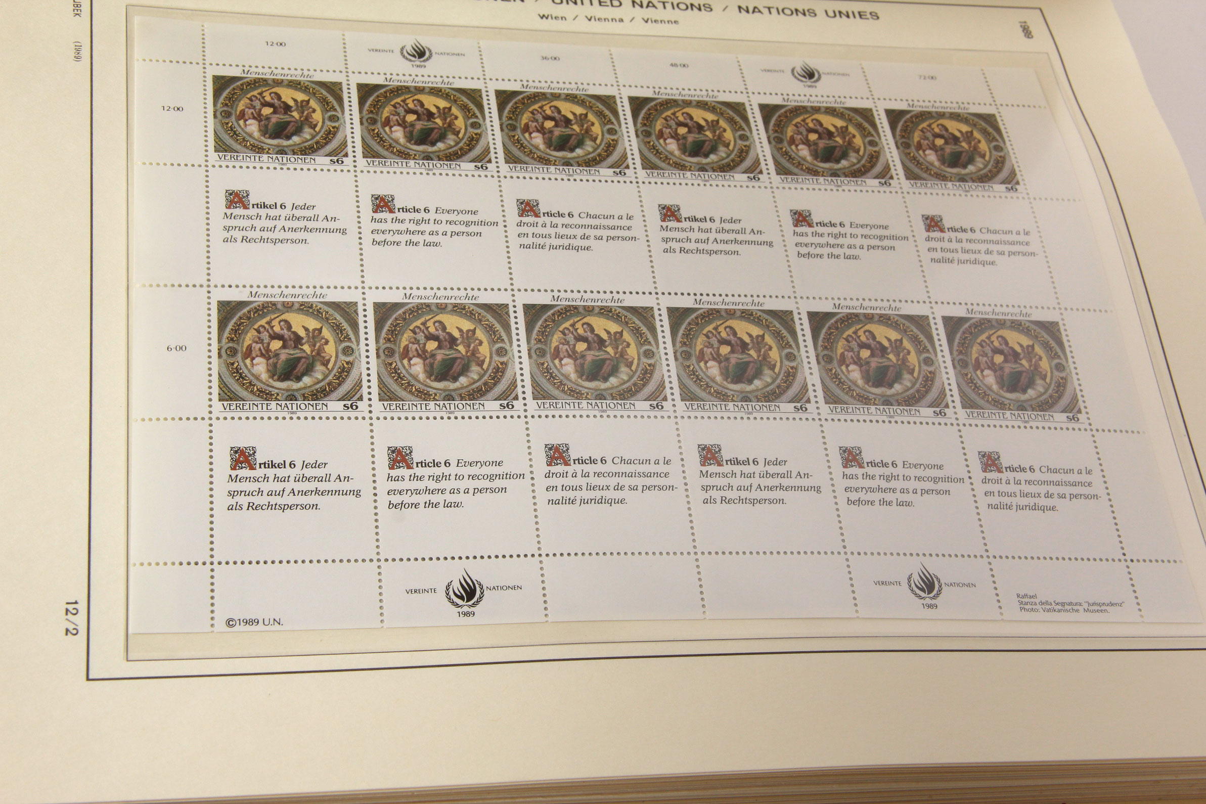 Collection of United Nations Stamps