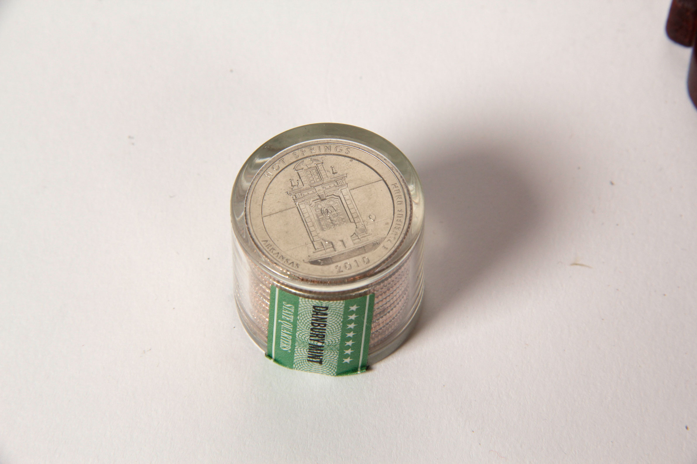 Wooden Box with National Park Quarters by The Danbury Mint