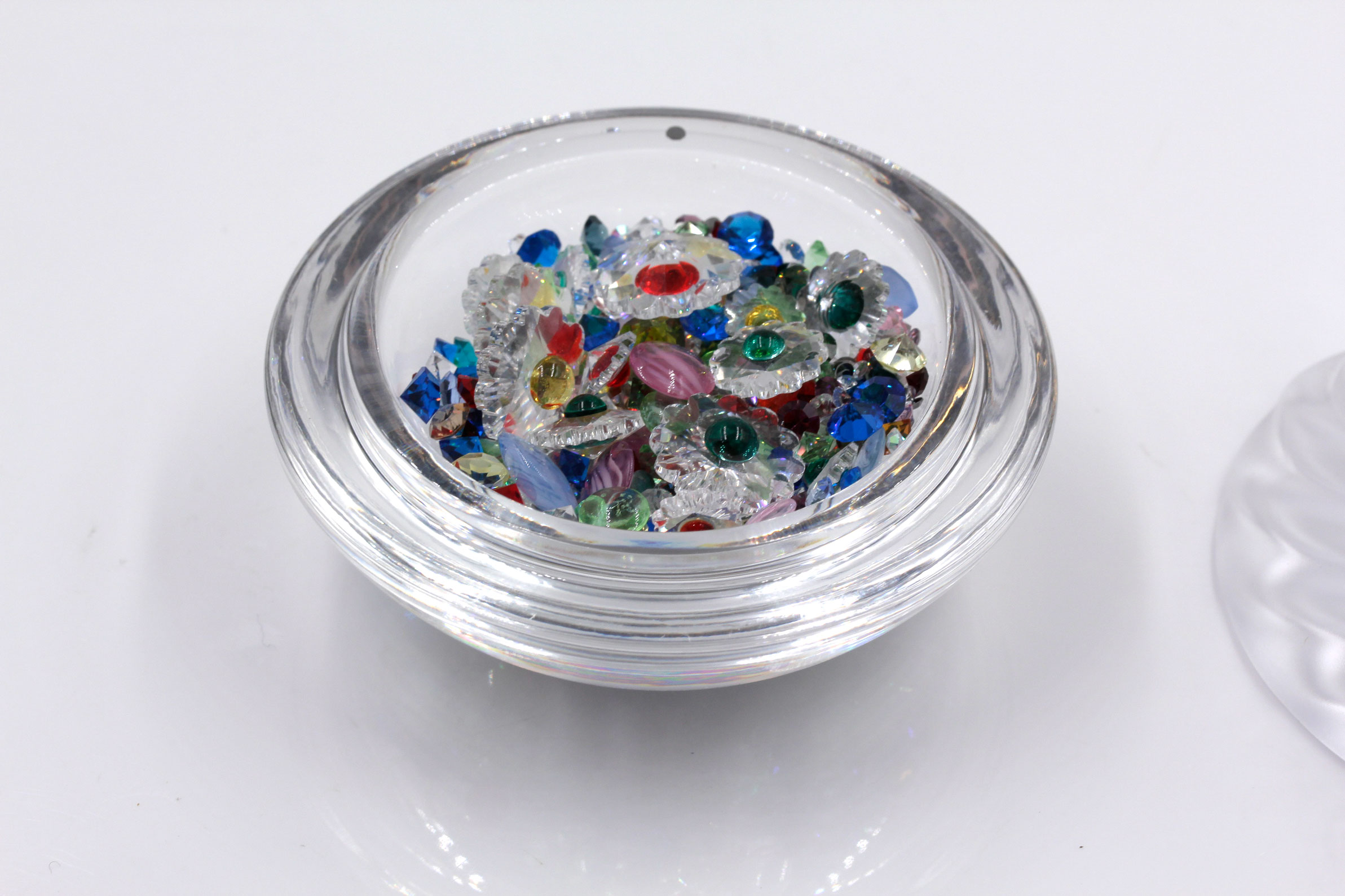 Swarovski Trinket Box with Loose Crystal Flowers